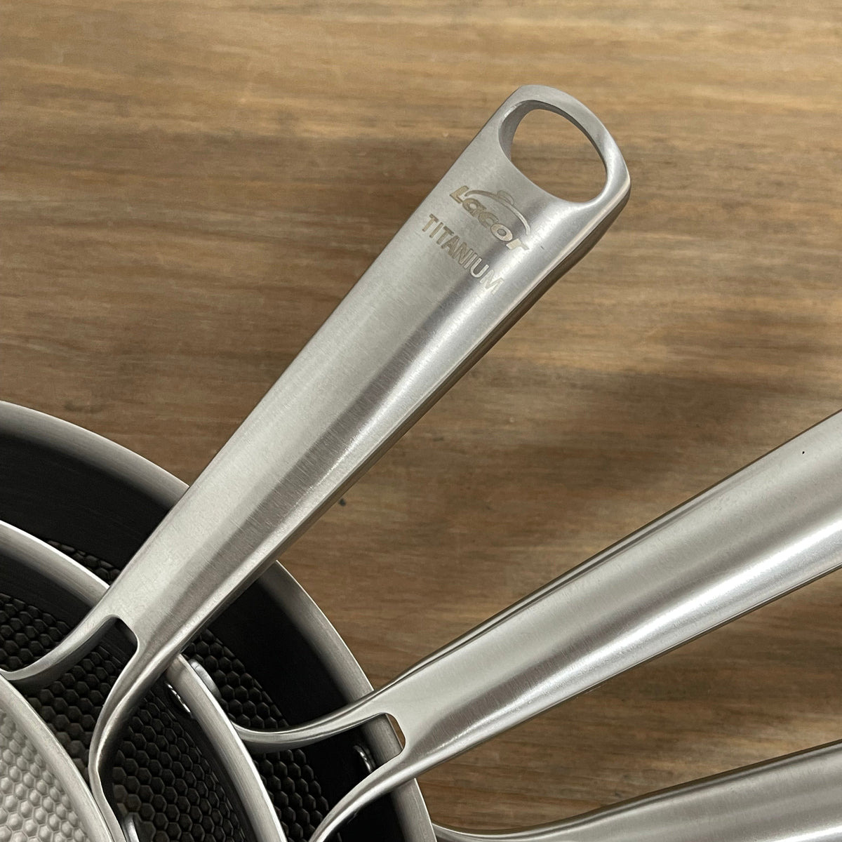 set titanium sarten lacor 3 capas