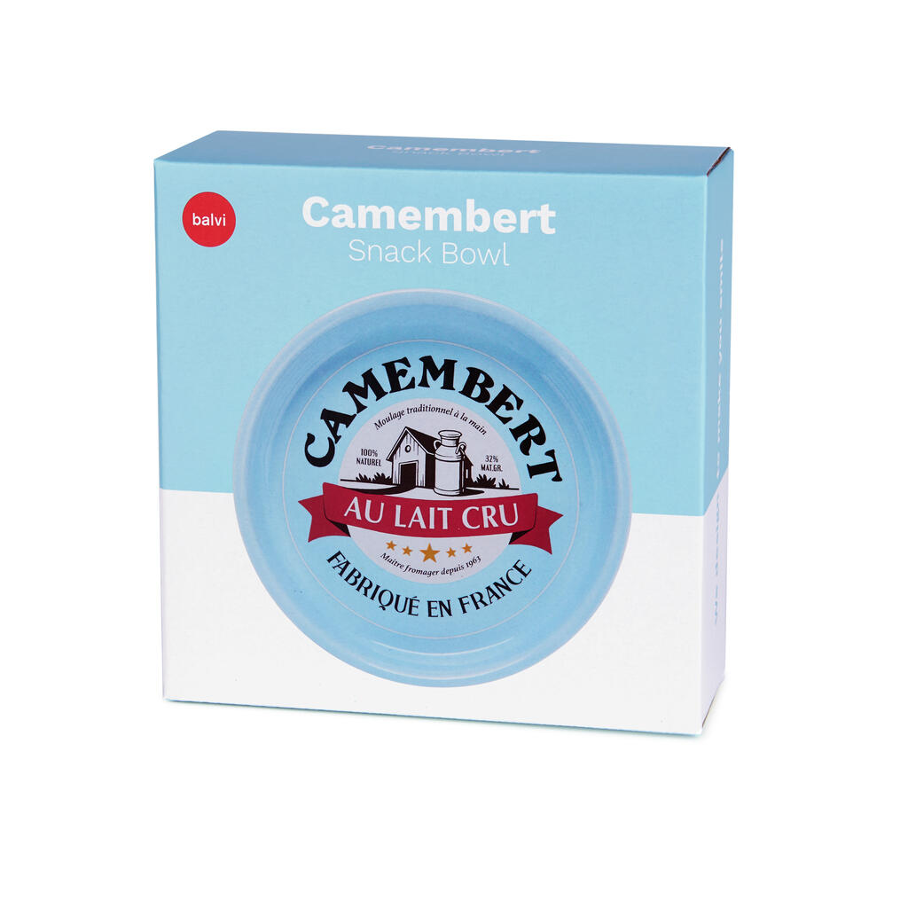 Cuenco para aperitivos Camembert Cheese azul de cerámica Balvi