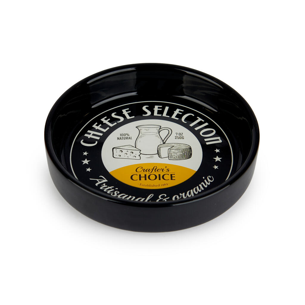 Cuenco para aperitivos Cheese Selection negro de cerámica Balvi
