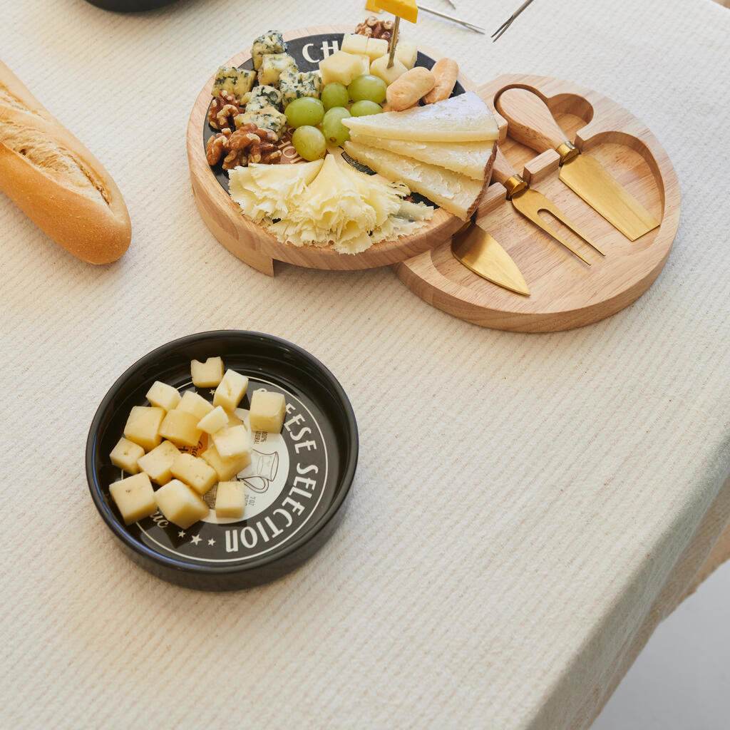 Cuenco para aperitivos Cheese Selection negro de cerámica Balvi