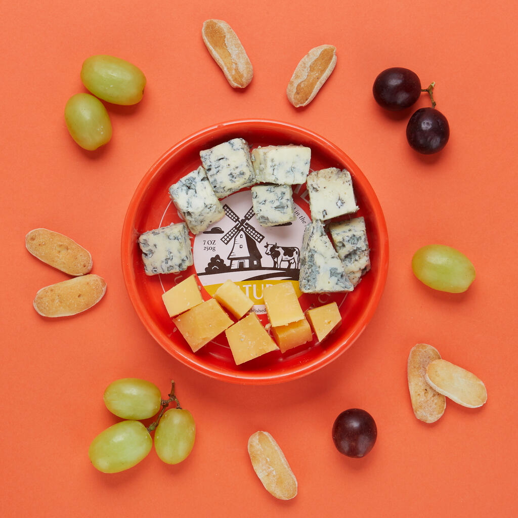 Cuenco para aperitivos Gouda Cheese rojo de cerámica Balvi