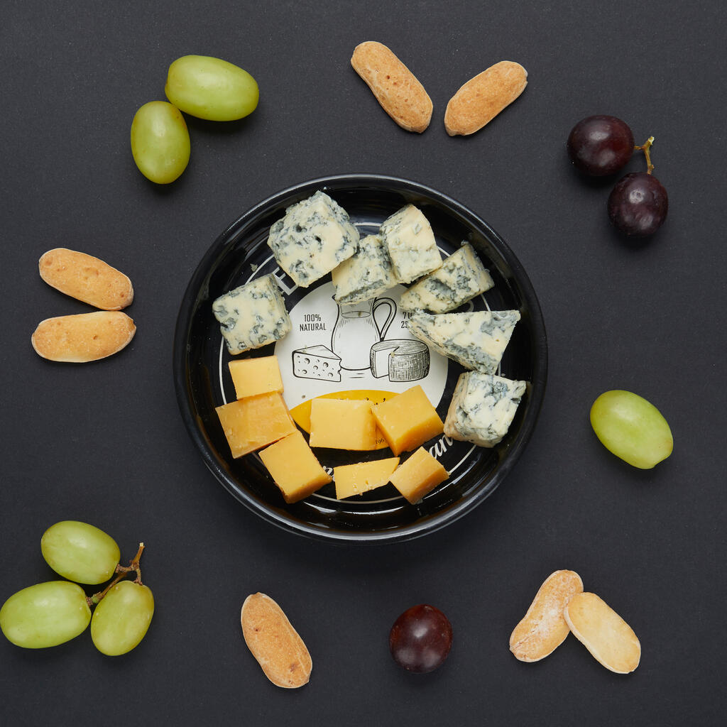 Cuenco para aperitivos Cheese Selection negro de cerámica Balvi