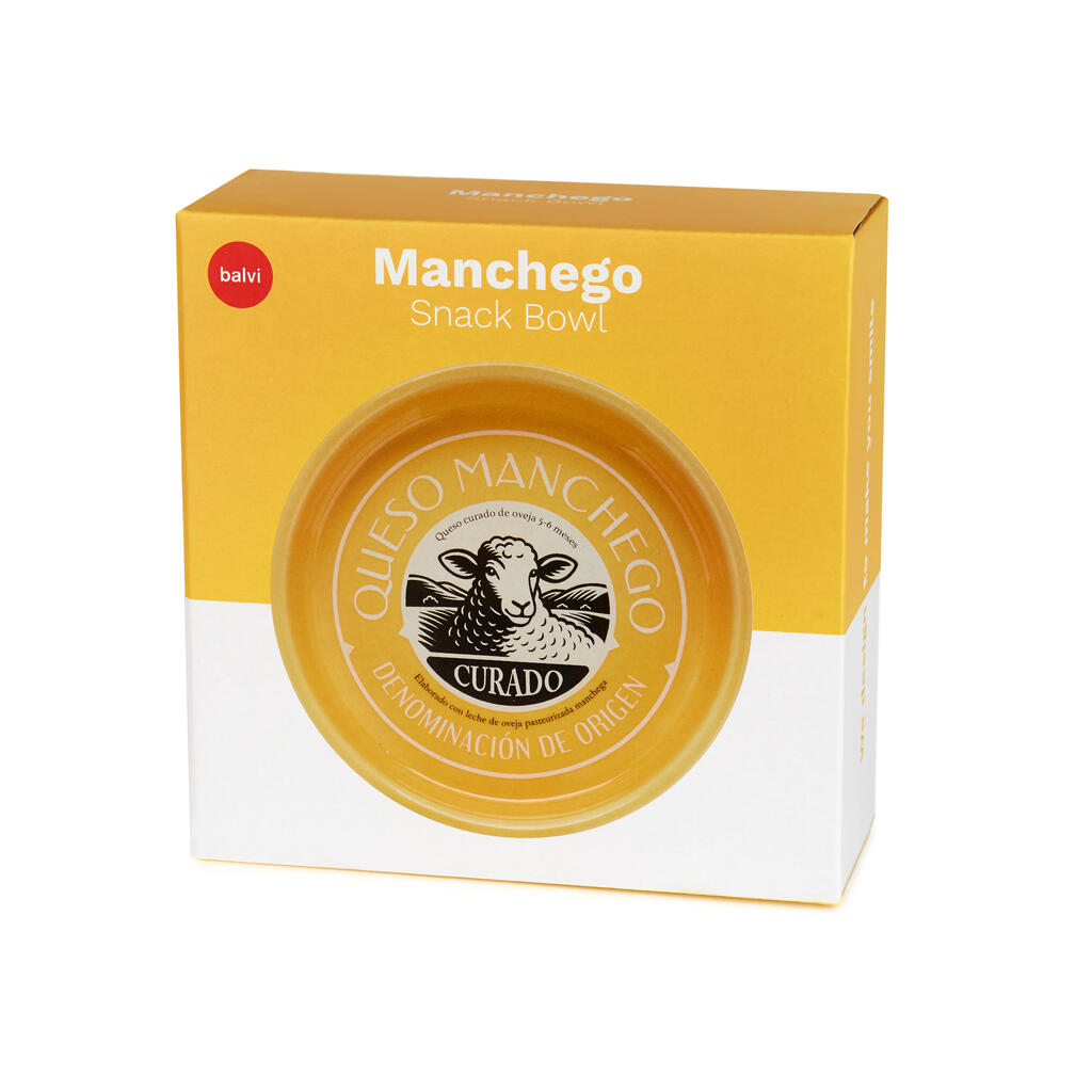 Cuenco para aperitivos Manchego Cheese amarillo de Balvi
